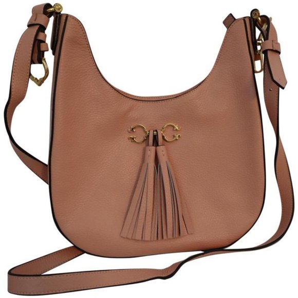 NEW ❤️ C. Wonder Shoulder Bag / Pink Pebbled Leather Cross B… - Picture 1 of 10